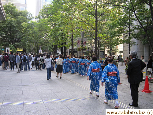 Dancers waiting to perform