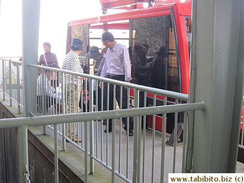 There's a dog in this gondola that arrived