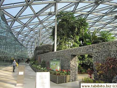 Just inside the entrance