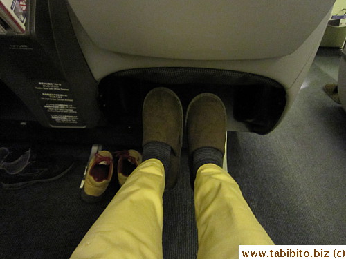 Plenty of leg room for this average height passenger