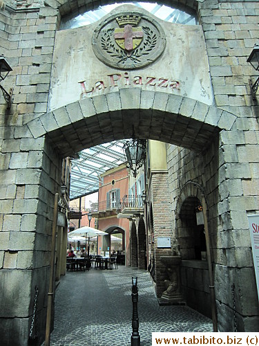 it leads to a Piazza