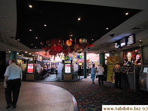 Slot machines are open 24 hrs