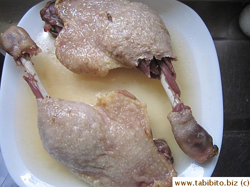 Steamed 15 minutes in pressure cooker (used the delicious juice to cook rice or make soup)