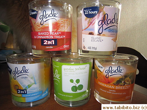 Trying new Glade candles