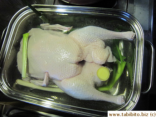 The 2.3-kg duck fits perfectly in it