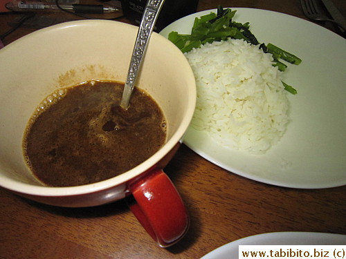 It's reduced to make gravy for the duck