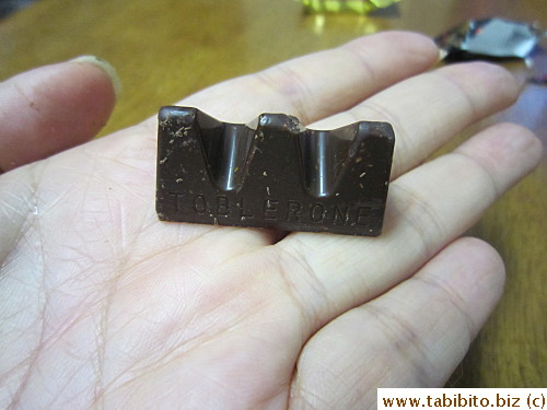 You can only get these mini ones in mixed bags, but we dislike milk chocolate Toblerone