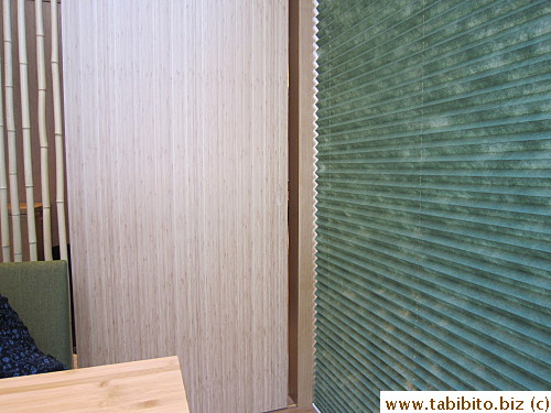 The door is kept closed for privacy