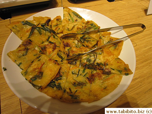 Korean seafood pancake