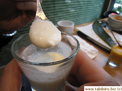 He really liked this creamy almond tofu