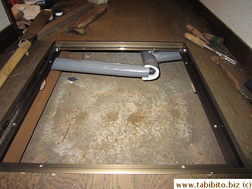 They had to reroute some pipes