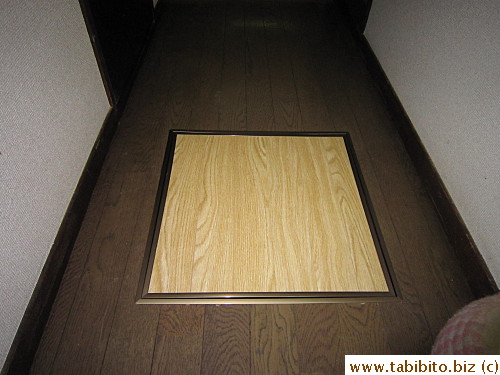 The floor looks like this now.  Hey, we can hide drug money in the hole!