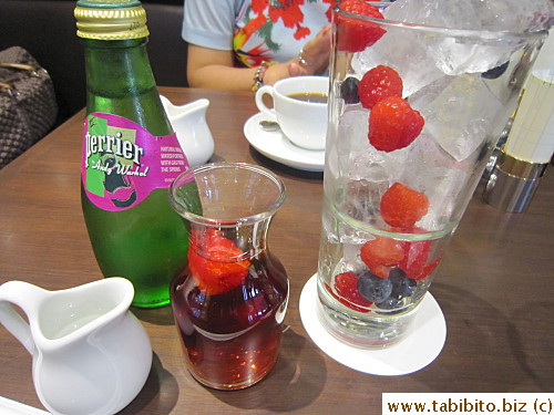 A berry herby tea