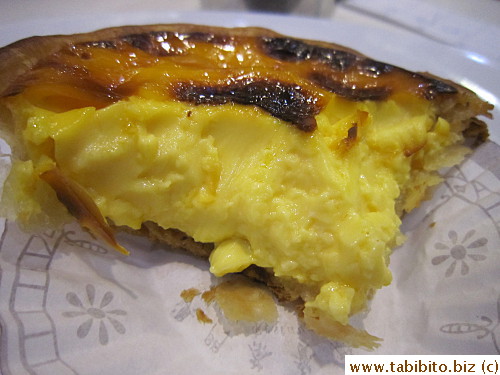 There's coconut flavor in the custard