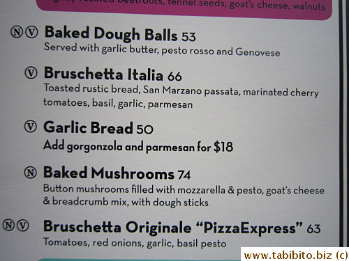 Part menu