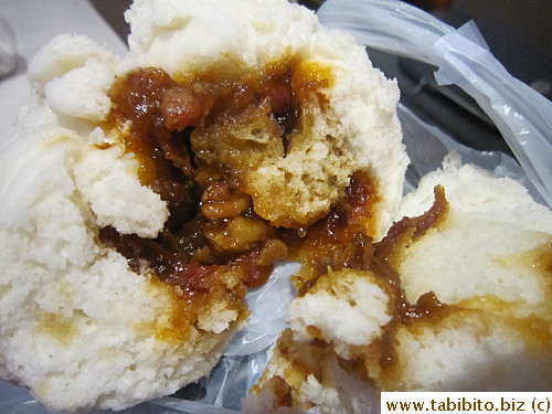 Big steamed bbq pork bun from a restaurant on Prat, just so-so