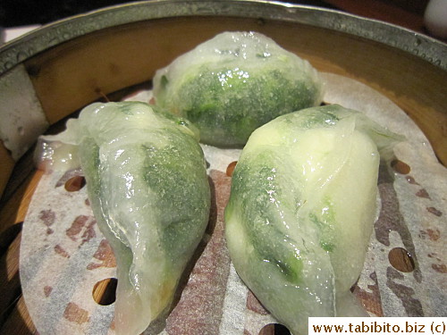 Scallop dumplings were also good
