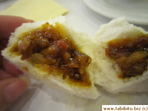 Fluffy soft bun and tasty roast pork filling