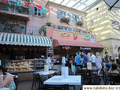 Pay for your order at the counter and food is delivered to your table