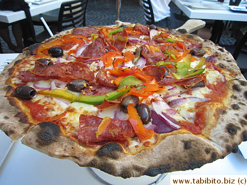 Pizza Infernal, spicy and good