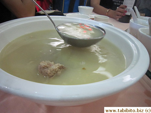 Complimentary soup