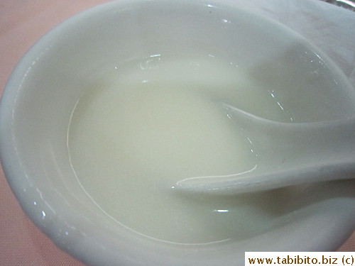 Sweet almond soup for dessert