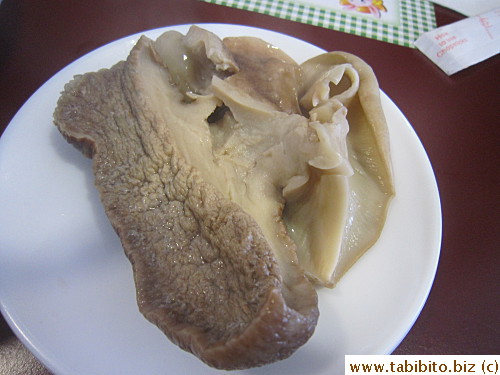 made with very large fresh whelks and other meat