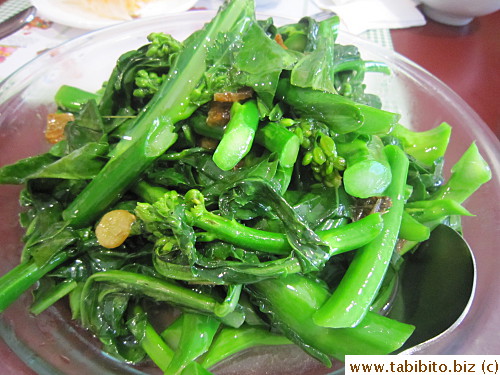 Chinese broccoli was a tad undercooked