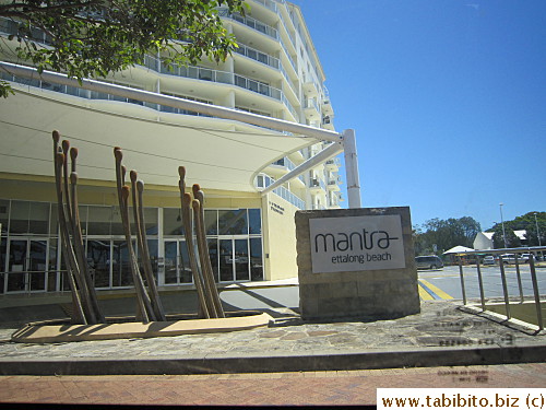 A hotel near the beach