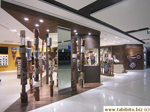 Aboriginal goods store in Sydney Airport