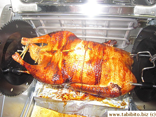 Rotisserie duck