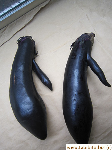 Eggplants with a handle