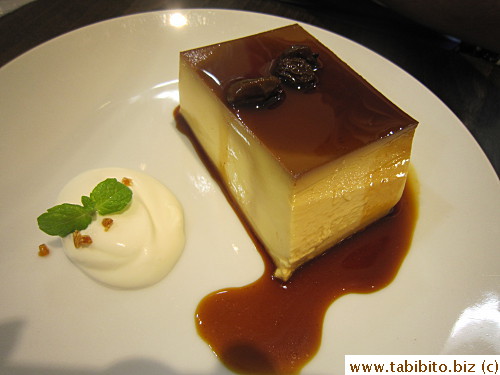 David picked pudding (baked custard for you Aussies) and
