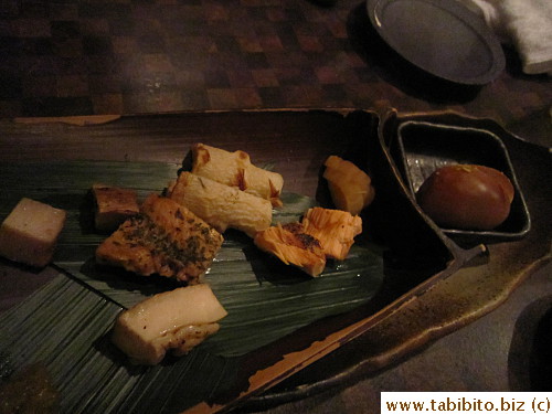 Smoked food platter, all the different types of meat was very dry