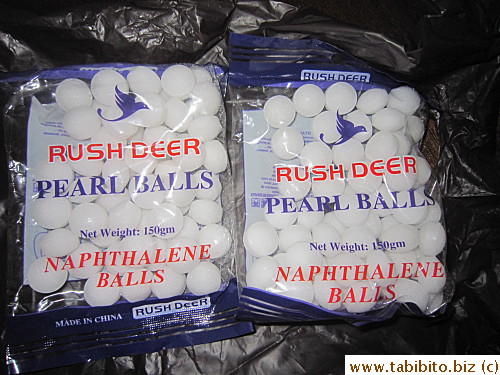 I asked for moth balls