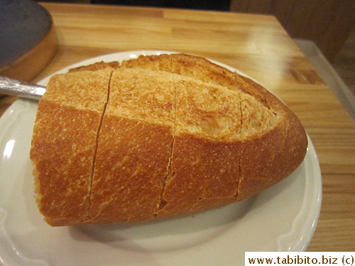 Baguette was cold and tough