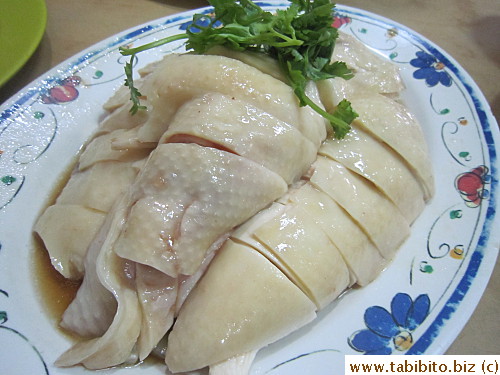 Half a Hainan chicken