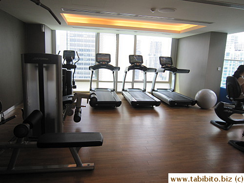 Small gym on the same floor