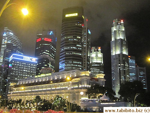 Fullerton Hotel amidst highrises