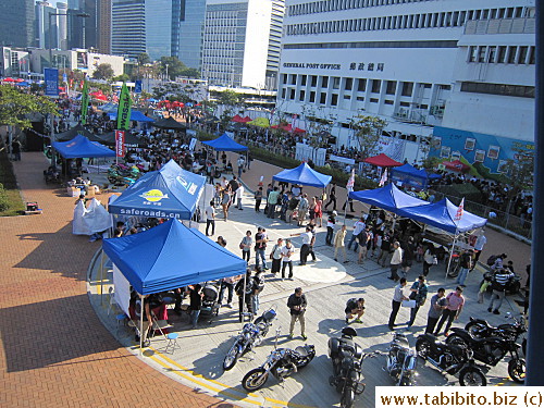 A motor bike market or something in Wan Chai