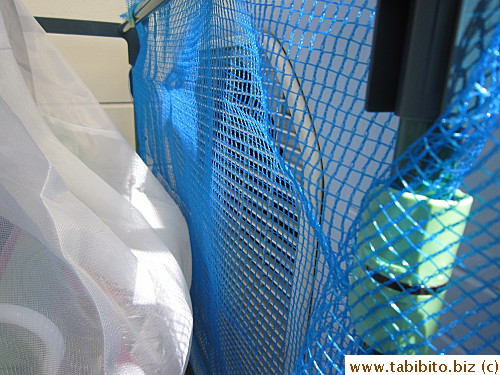 But then I discovered something called windcloth that farmers use to shield plants from wind damage, so I bought some to try over the air-con fans
