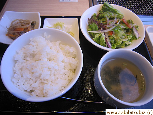 Our sets had the same cooked food