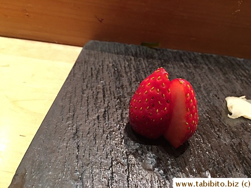 They all said the strawberry was very sweet