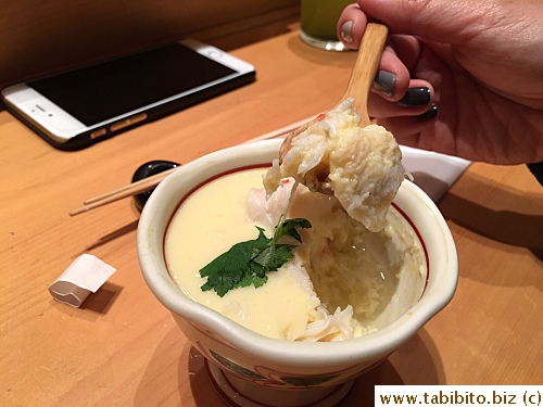 Steamed egg with crab