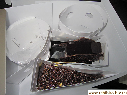 We chose chocolate cakes