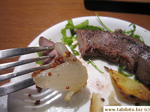 I thought maybe they would precook the tongue before grilling but they didn't.  It was extremely tough to eat, tongue needs to be braised for at least an hour to be palatable