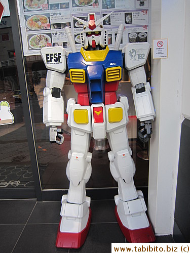 Two Gundam at the entrance