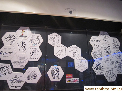 Autographs on the wall