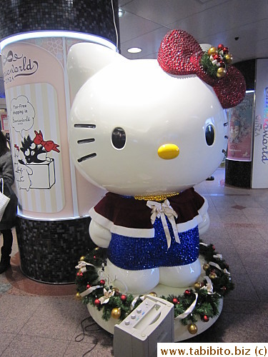 A caped Hello Kitty 