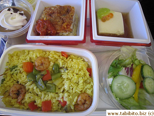 Lunch on JAL to Tokyo